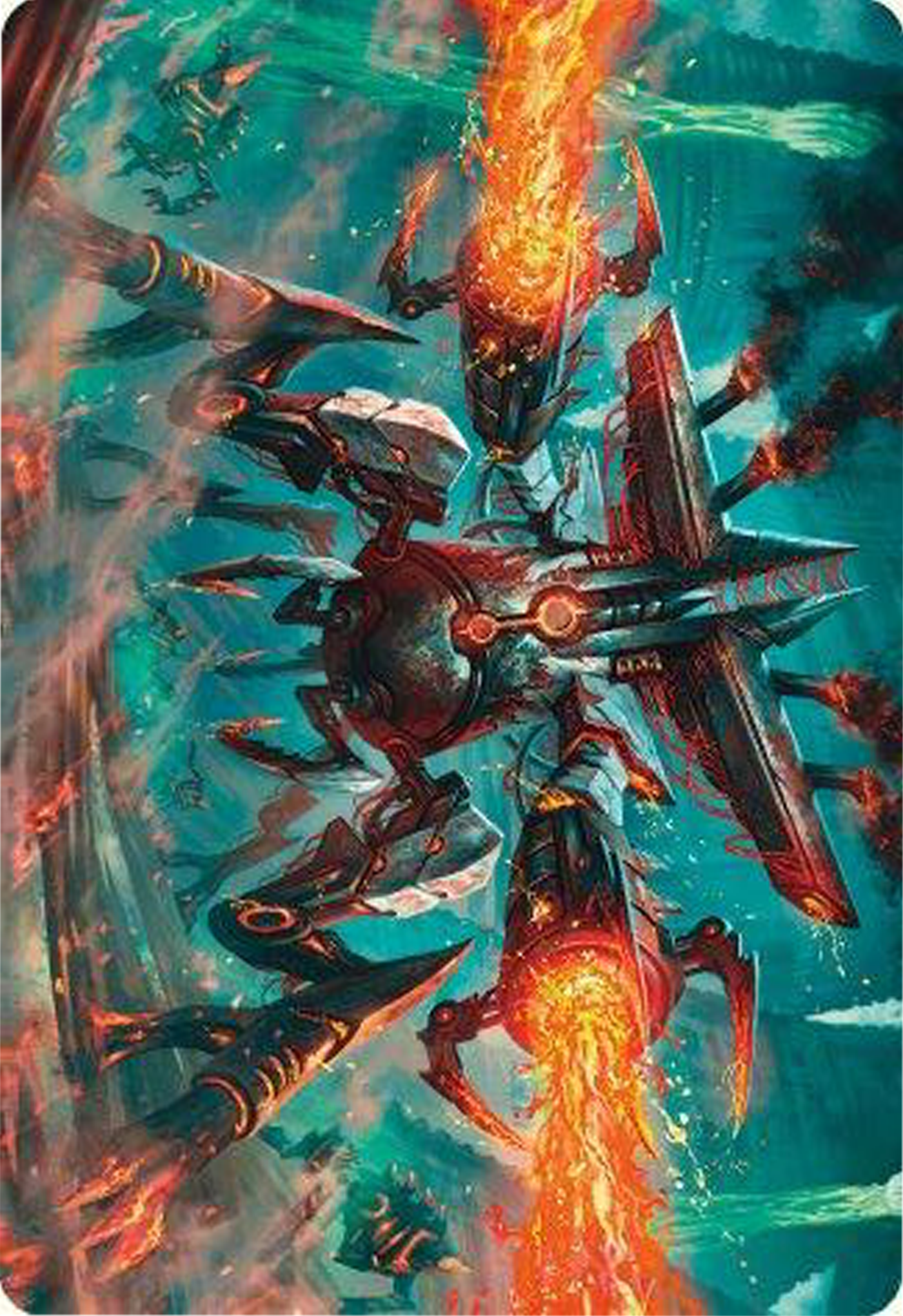 Exterminator Magmarch Art Card [Modern Horizons 3 Art Series] | Card Merchant Takapuna