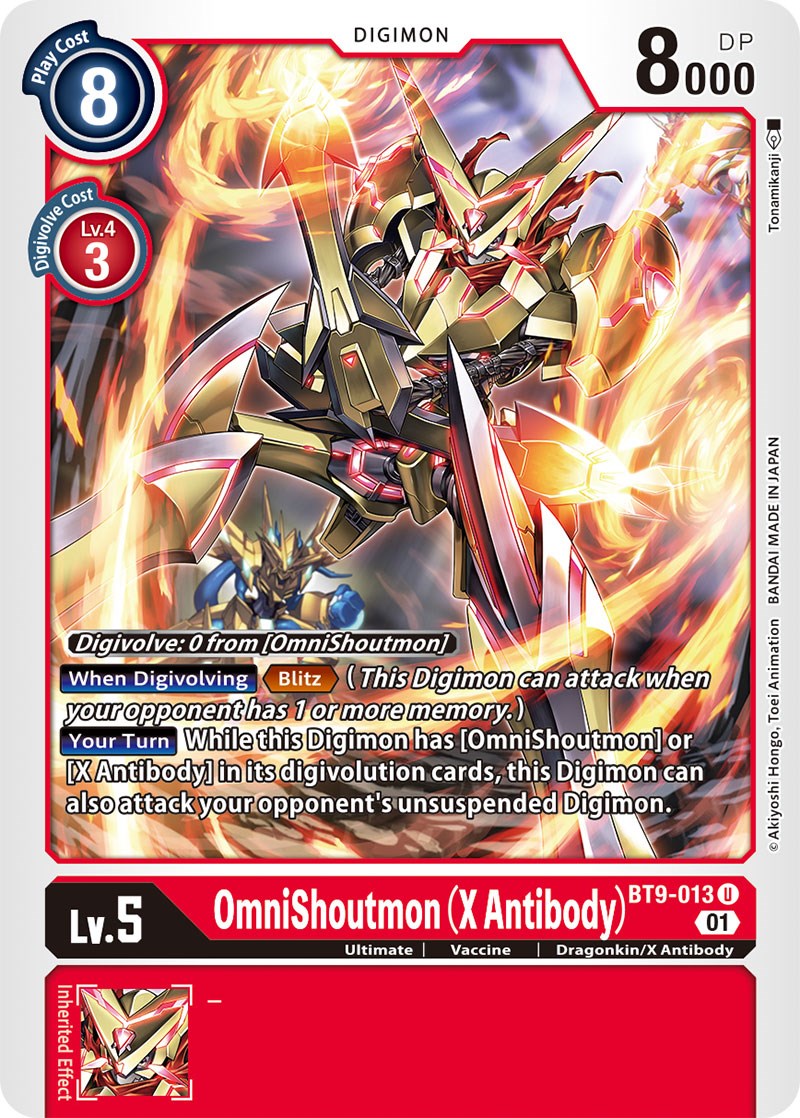 OmniShoutmon (X Antibody) [BT9-013] [X Record] | Card Merchant Takapuna