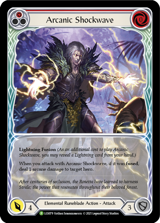 Arcanic Shockwave (Red Extended Art) [LGS079] (Promo)  Rainbow Foil | Card Merchant Takapuna