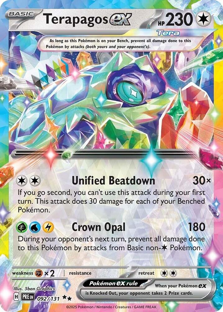 Terapagos ex (092/131) [Scarlet & Violet: Prismatic Evolutions] | Card Merchant Takapuna