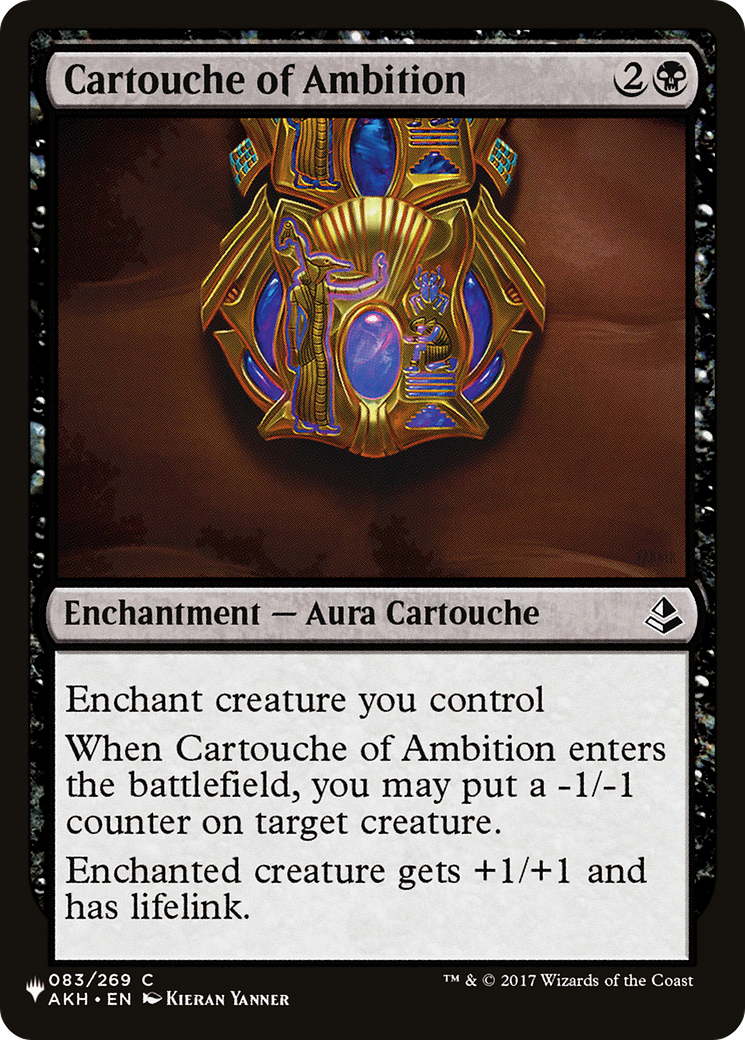 Cartouche of Ambition [The List Reprints] | Card Merchant Takapuna