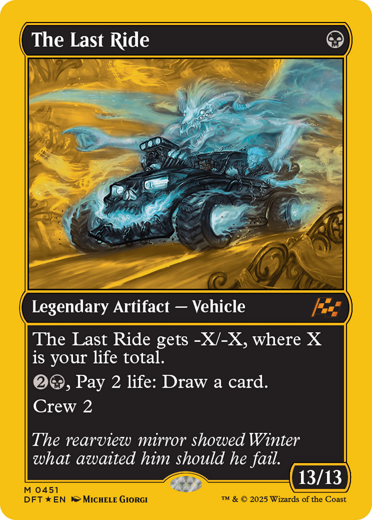 The Last Ride (First-Place Foil) [Aetherdrift] | Card Merchant Takapuna