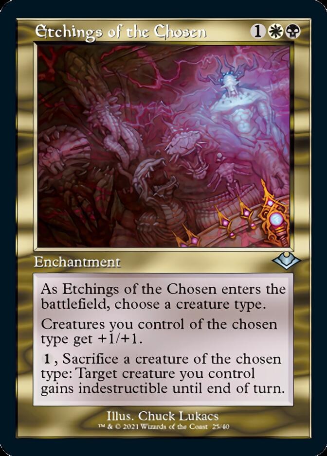 Etchings of the Chosen (Retro Foil Etched) [Modern Horizons] | Card Merchant Takapuna