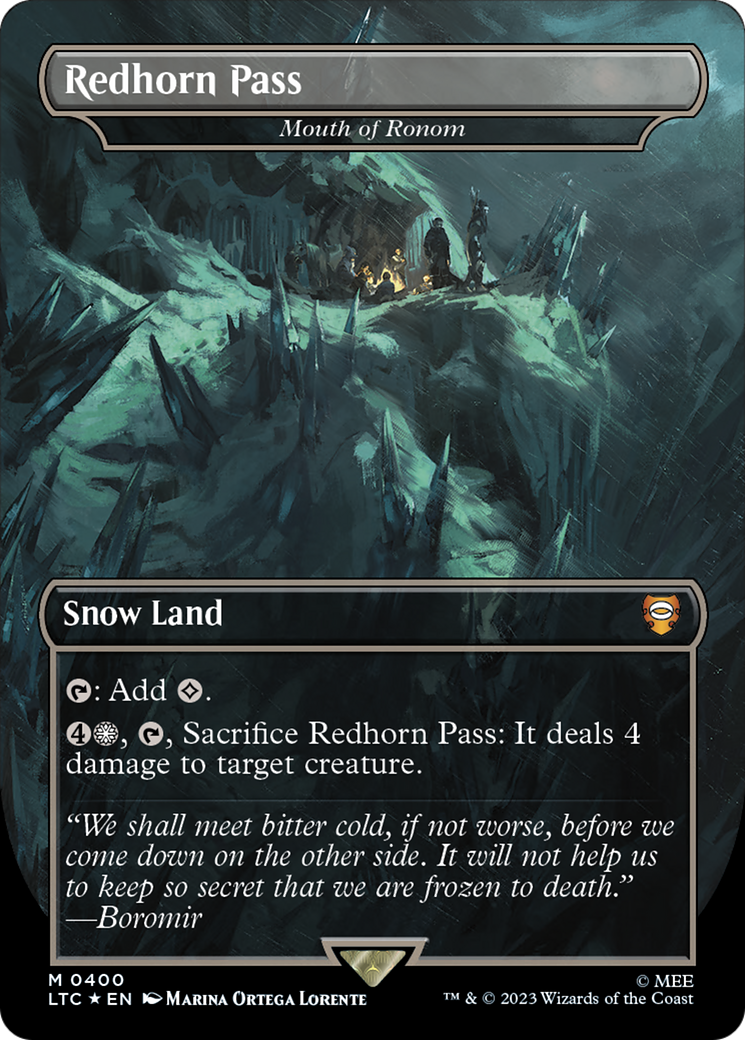 Redhorn Pass - Mouth of Ronom (Surge Foil Realms and Relics) [The Lord of the Rings: Tales of Middle-Earth Commander] | Card Merchant Takapuna