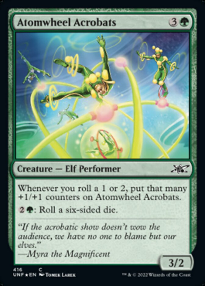 Atomwheel Acrobats (Galaxy Foil) [Unfinity] | Card Merchant Takapuna