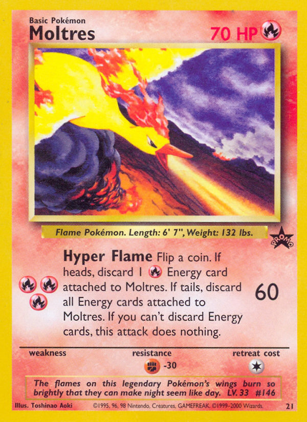 Moltres (21) [Wizards of the Coast: Black Star Promos] | Card Merchant Takapuna