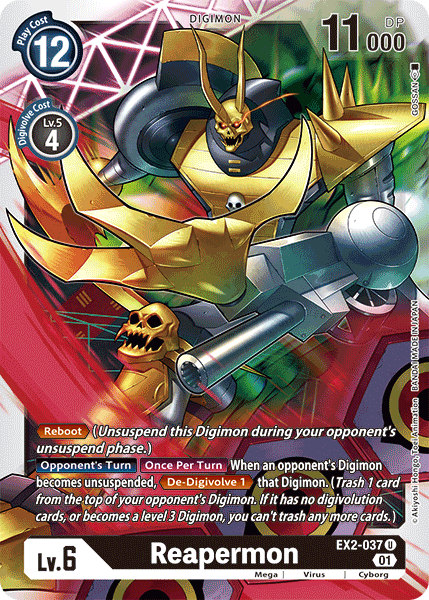 Reapermon [EX2-037] [Digital Hazard] | Card Merchant Takapuna