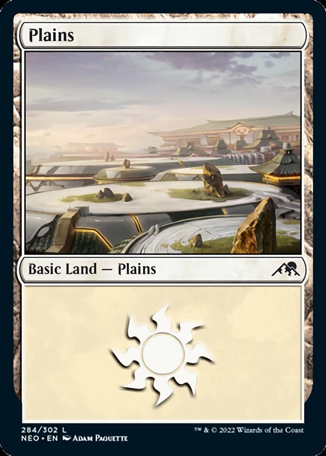 Plains (284) [Kamigawa: Neon Dynasty] | Card Merchant Takapuna