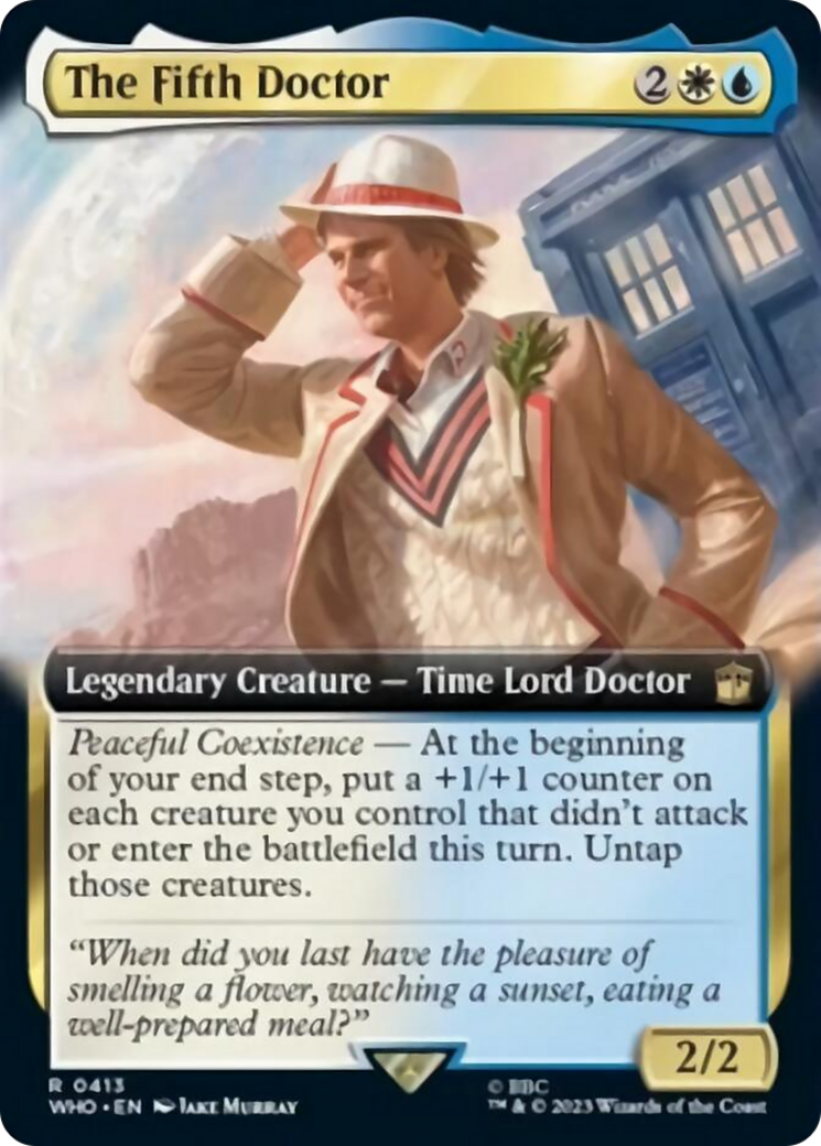 The Fifth Doctor (Extended Art) [Doctor Who] | Card Merchant Takapuna