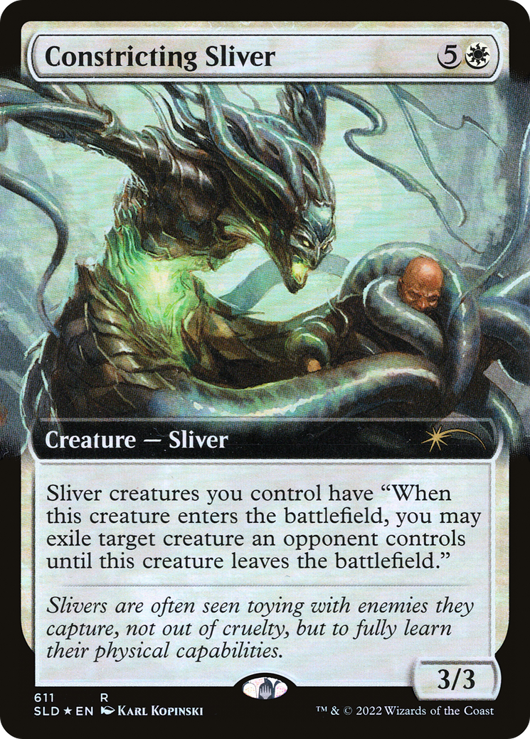 Constricting Sliver (Extended Art) [Secret Lair Drop Promos] | Card Merchant Takapuna