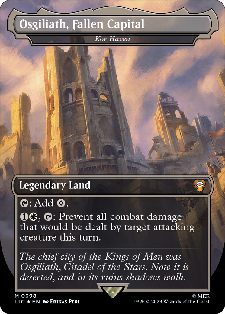 Osgiliath, Fallen Capital - Kor Haven (Surge Foil Realms and Relics) [The Lord of the Rings: Tales of Middle-Earth Commander] | Card Merchant Takapuna