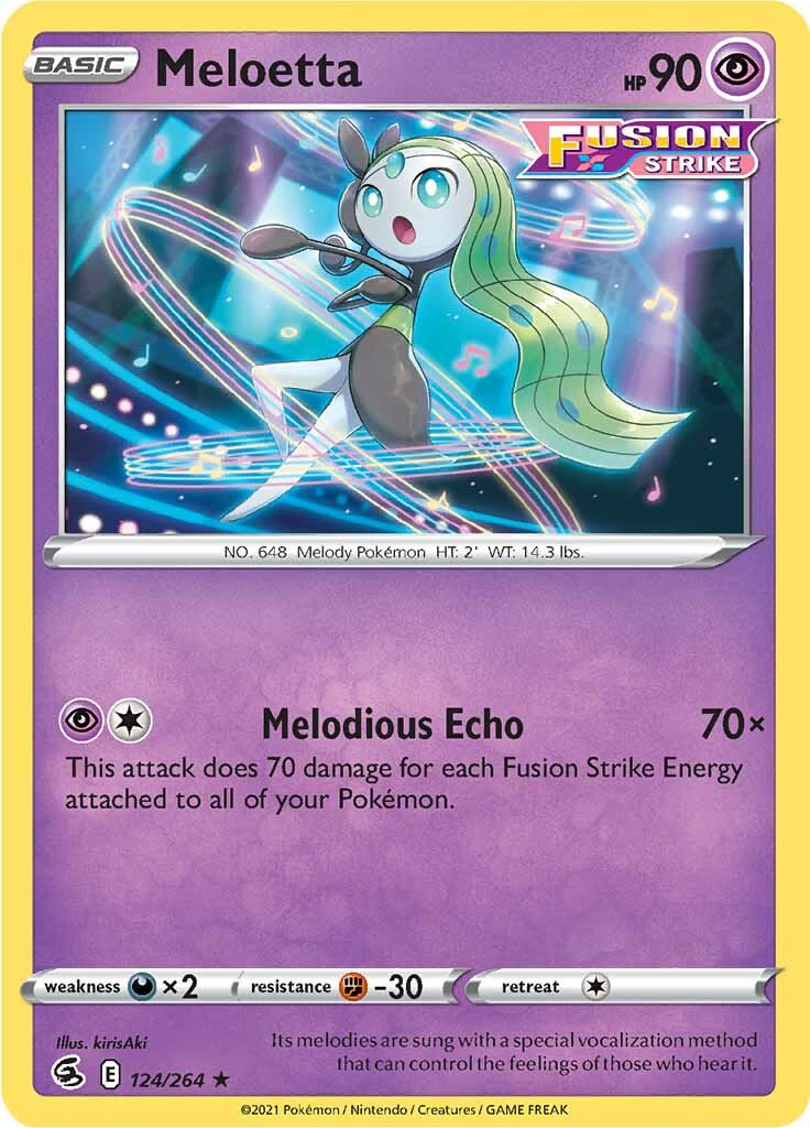 Meloetta (124/264) [Sword & Shield: Fusion Strike] | Card Merchant Takapuna