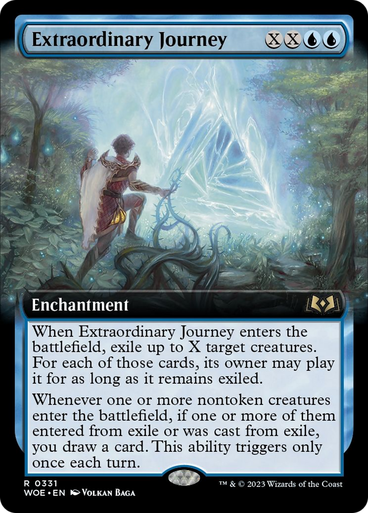 Extraordinary Journey (Extended Art) [Wilds of Eldraine] | Card Merchant Takapuna