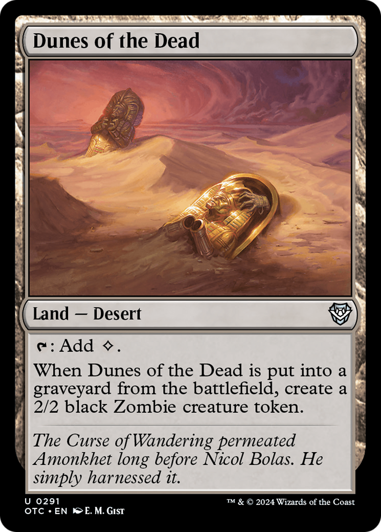 Dunes of the Dead [Outlaws of Thunder Junction Commander] | Card Merchant Takapuna