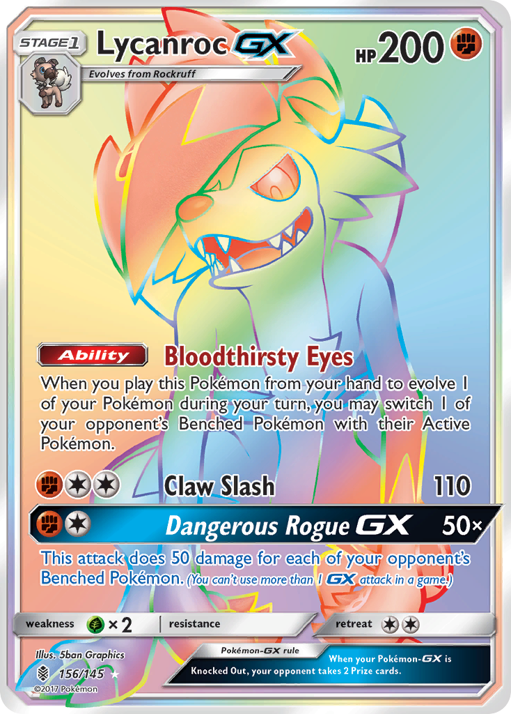 Lycanroc GX (156/145) [Sun & Moon: Guardians Rising] | Card Merchant Takapuna