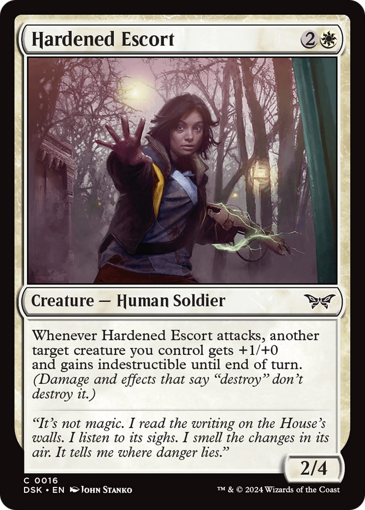 Hardened Escort [Duskmourn: House of Horror] | Card Merchant Takapuna