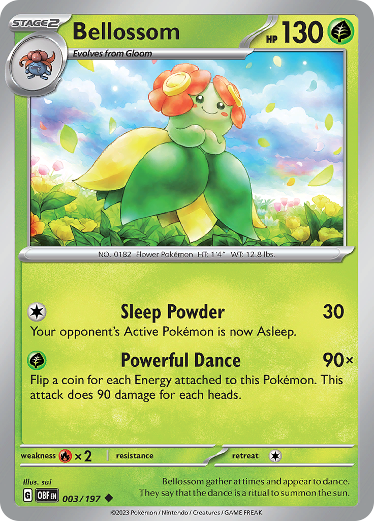 Bellossom (003/197) [Scarlet & Violet: Obsidian Flames] | Card Merchant Takapuna