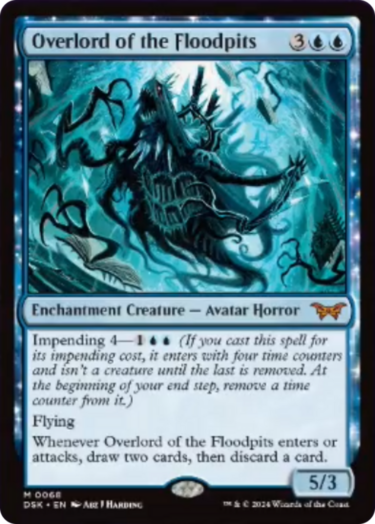 Overlord of the Floodpits [Duskmourn: House of Horror] | Card Merchant Takapuna