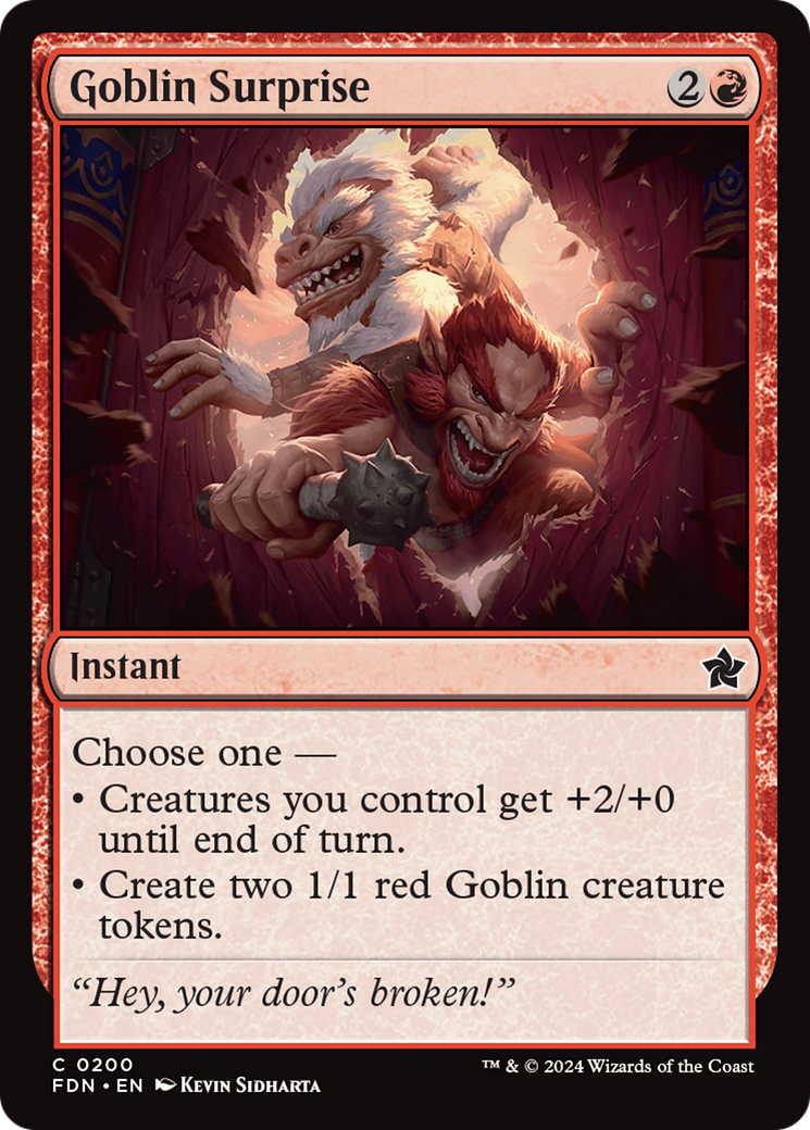 Goblin Surprise [Foundations] | Card Merchant Takapuna