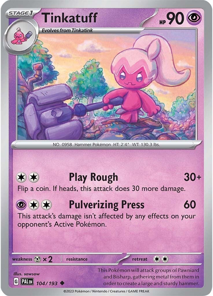 Tinkatuff (104/193) [Scarlet & Violet: Paldea Evolved] | Card Merchant Takapuna