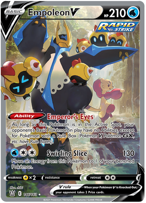 Empoleon V (146/163) [Sword & Shield: Battle Styles] | Card Merchant Takapuna