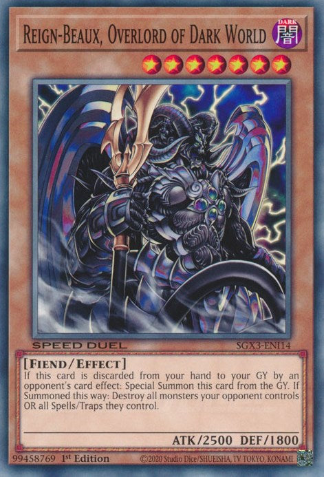 Reign-Beaux, Overlord of Dark World [SGX3-ENI14] Common | Card Merchant Takapuna