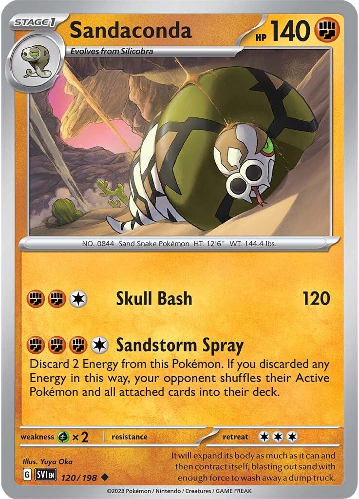 Sandaconda (120/198) [Scarlet & Violet: Base Set] | Card Merchant Takapuna