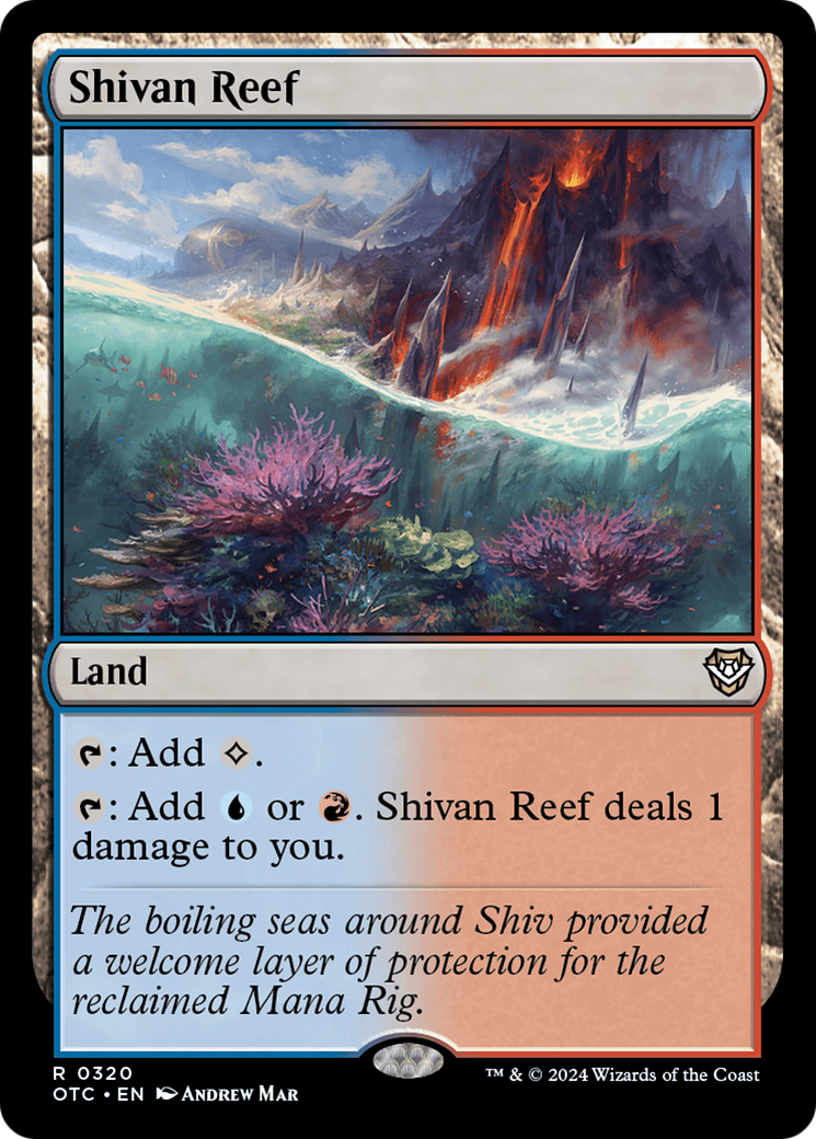 Shivan Reef [Outlaws of Thunder Junction Commander] | Card Merchant Takapuna