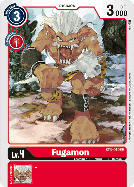 Fugamon [BT4-010] [Great Legend] | Card Merchant Takapuna