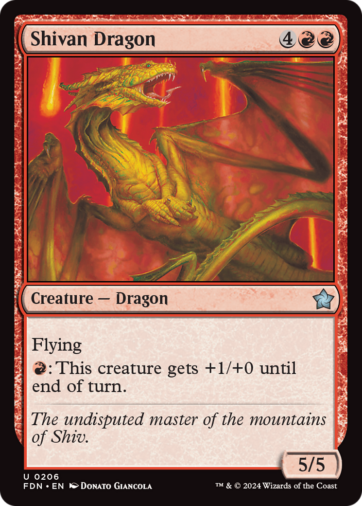 Shivan Dragon [Foundations] | Card Merchant Takapuna