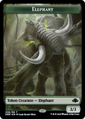 Elephant // Griffin Double-Sided Token [Dominaria Remastered Tokens] | Card Merchant Takapuna