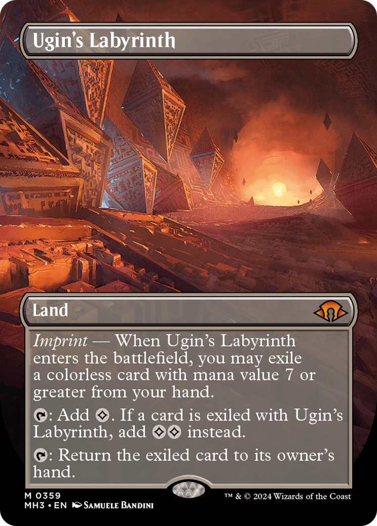 Ugin's Labyrinth (Borderless) [Modern Horizons 3] | Card Merchant Takapuna