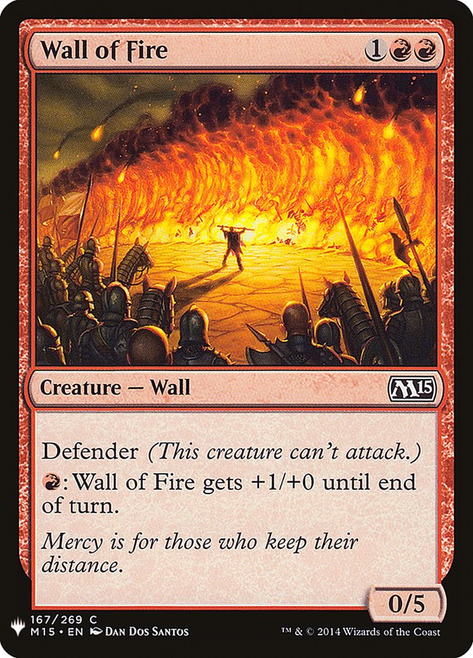 Wall of Fire [Mystery Booster] | Card Merchant Takapuna