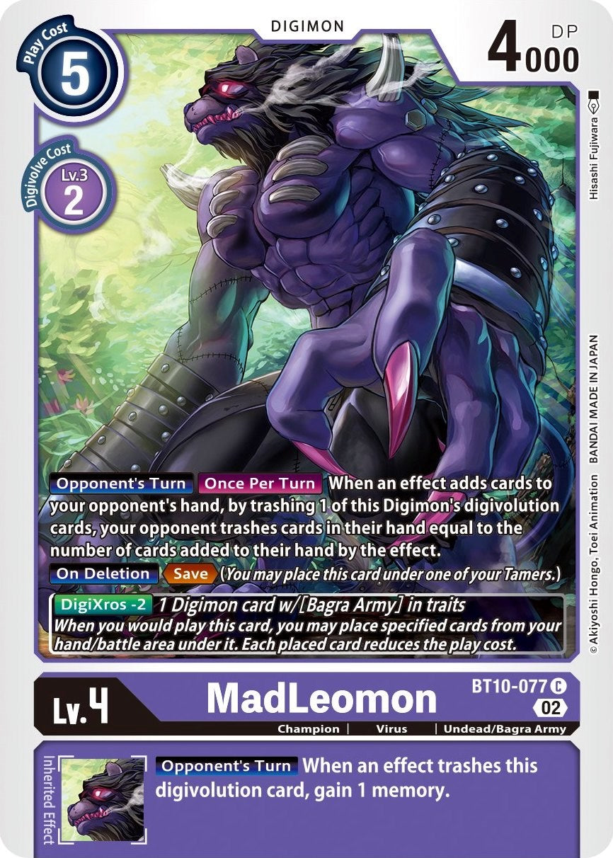 MadLeomon [BT10-077] [Xros Encounter] | Card Merchant Takapuna