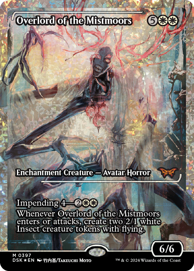 Overlord of the Mistmoors (Japan Showcase) (Fracture Foil) [Duskmourn: House of Horror] | Card Merchant Takapuna