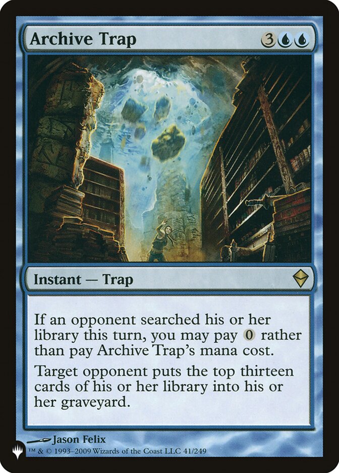 Archive Trap [The List] | Card Merchant Takapuna