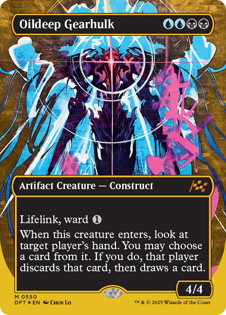 Oildeep Gearhulk (Borderless) (First-Place Foil) [Aetherdrift] | Card Merchant Takapuna