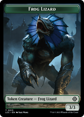 Frog Lizard // Merfolk (0003) Double-Sided Token [The Lost Caverns of Ixalan Commander Tokens] | Card Merchant Takapuna