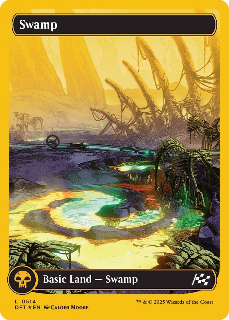 Swamp (0514) (First-Place Foil) [Aetherdrift] | Card Merchant Takapuna