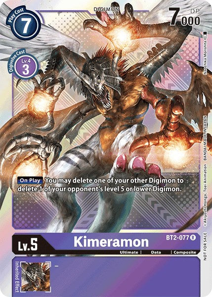 Kimeramon [BT2-077] (Official Tournament Pack Vol.4) [Release Special Booster Promos] | Card Merchant Takapuna