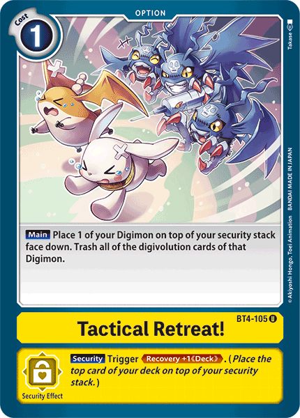 Tactical Retreat! [BT4-105] [Great Legend] | Card Merchant Takapuna