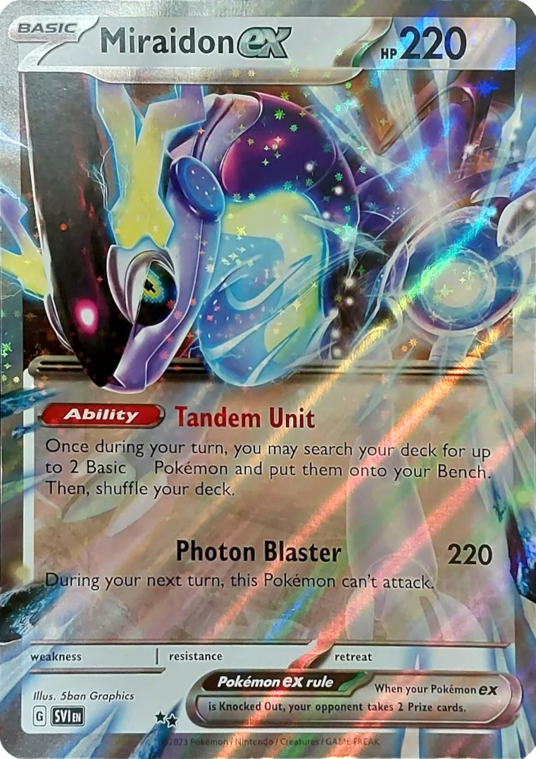 Miraidon ex (Unnumbered) (Jumbo Card) [Scarlet & Violet: Base Set] | Card Merchant Takapuna