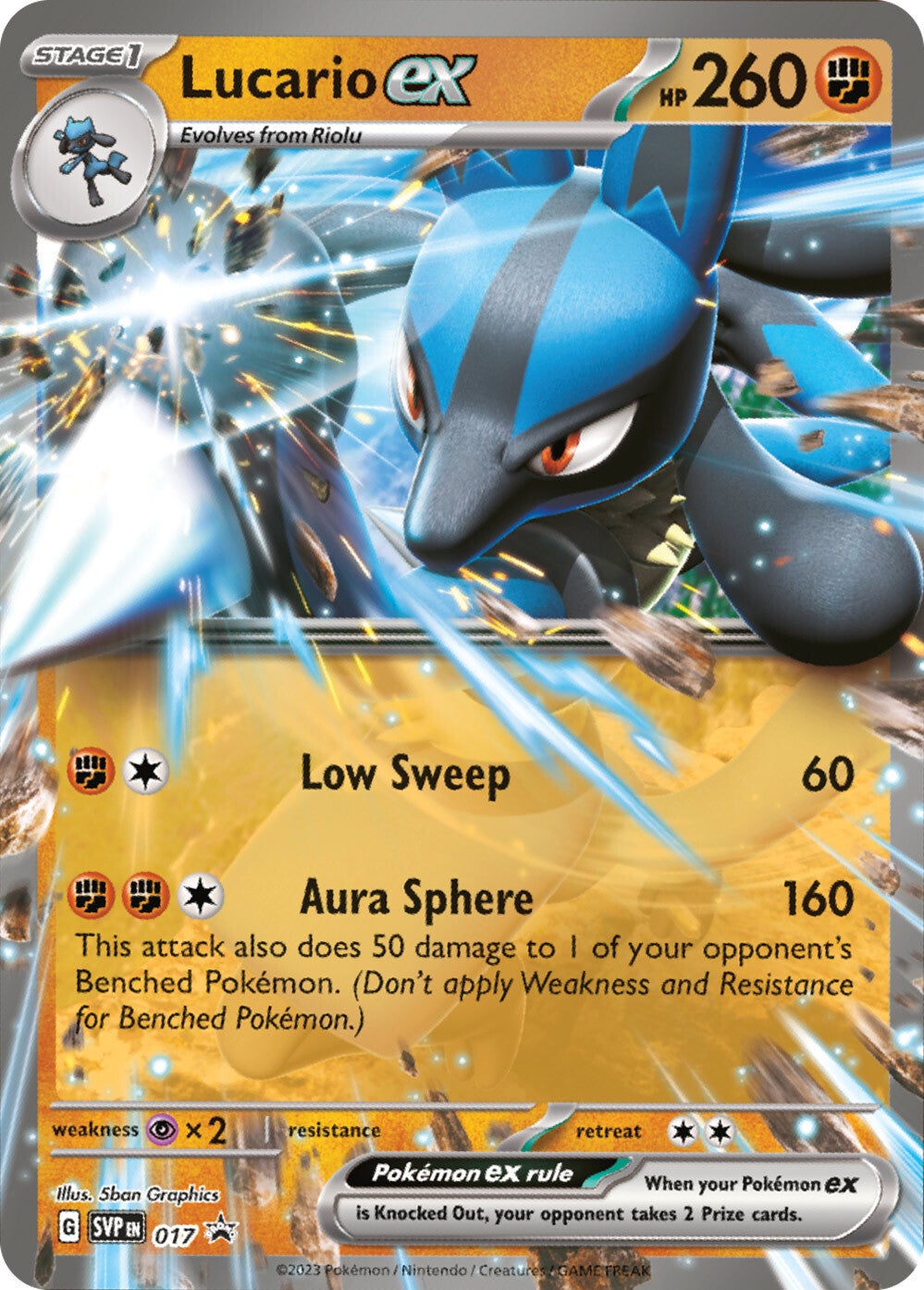 Lucario ex (017) [Scarlet & Violet: Black Star Promos] | Card Merchant Takapuna