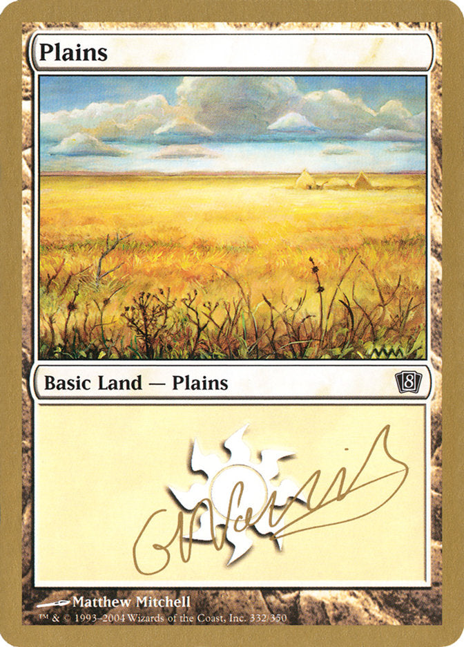 Plains (gn332) (Gabriel Nassif) [World Championship Decks 2004] | Card Merchant Takapuna