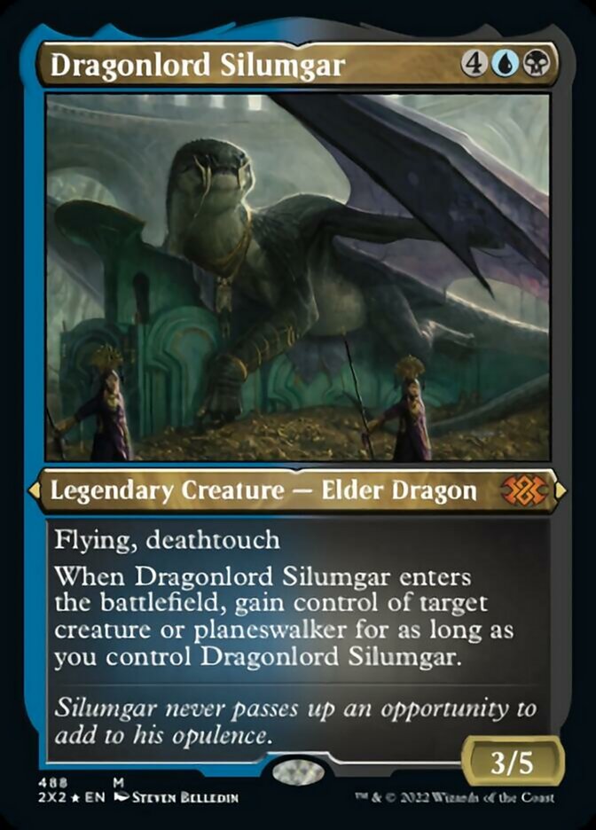 Dragonlord Silumgar (Foil Etched) [Double Masters 2022] | Card Merchant Takapuna