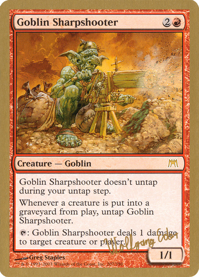 Goblin Sharpshooter (Wolfgang Eder) [World Championship Decks 2003] | Card Merchant Takapuna