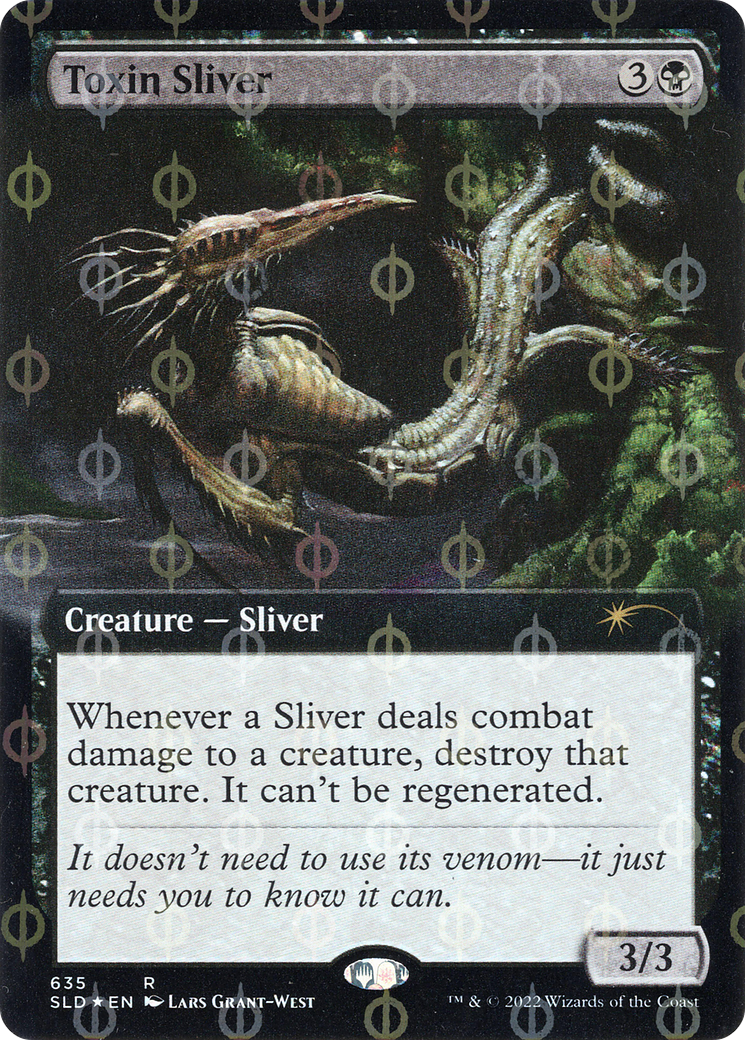 Toxin Sliver (Extended Art) (Step-and-Compleat Foil) [Secret Lair Drop Promos] | Card Merchant Takapuna