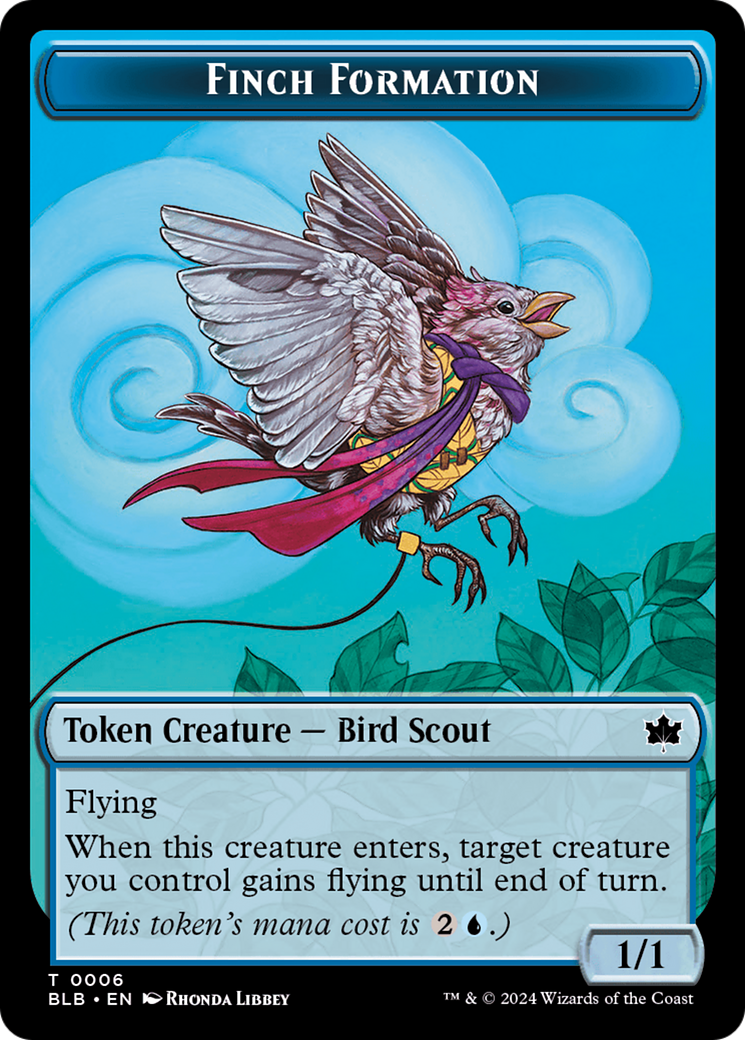 Finch Formation Token [Bloomburrow Tokens] | Card Merchant Takapuna