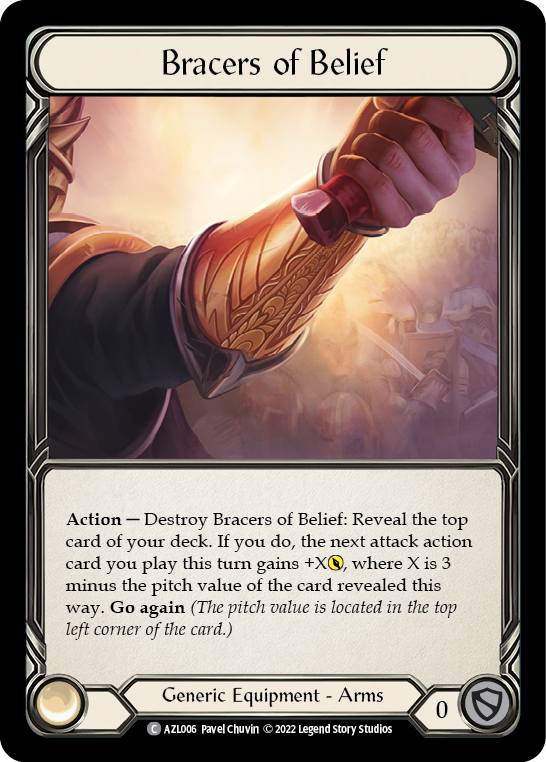 Bracers of Belief [AZL006] (Outsiders Azalea Blitz Deck) | Card Merchant Takapuna