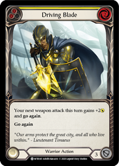 Driving Blade (Yellow) [U-WTR145] (Welcome to Rathe Unlimited)  Unlimited Normal | Card Merchant Takapuna